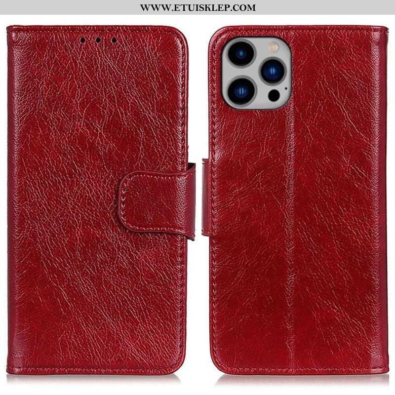 Etui Folio do iPhone 14 Plus Dwoina Skóry Nappa